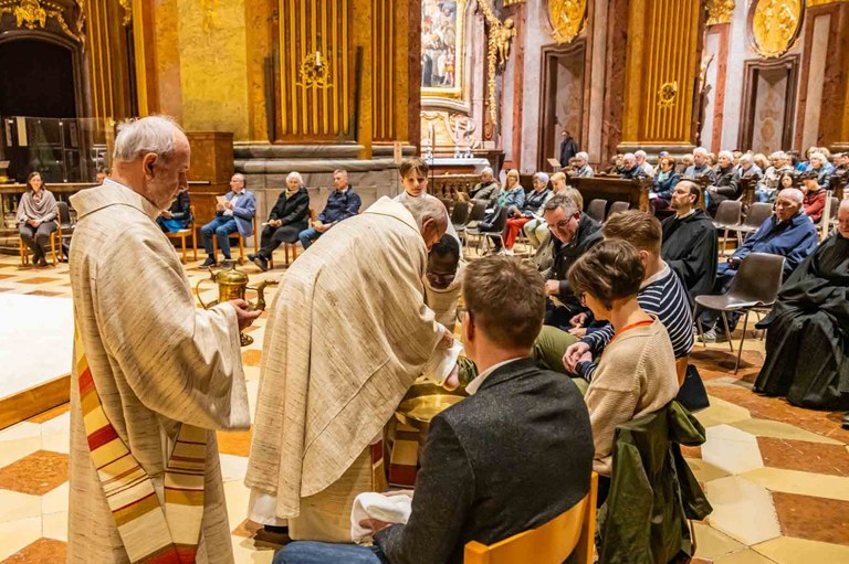 Fotos der Gründonnerstagsliturgie